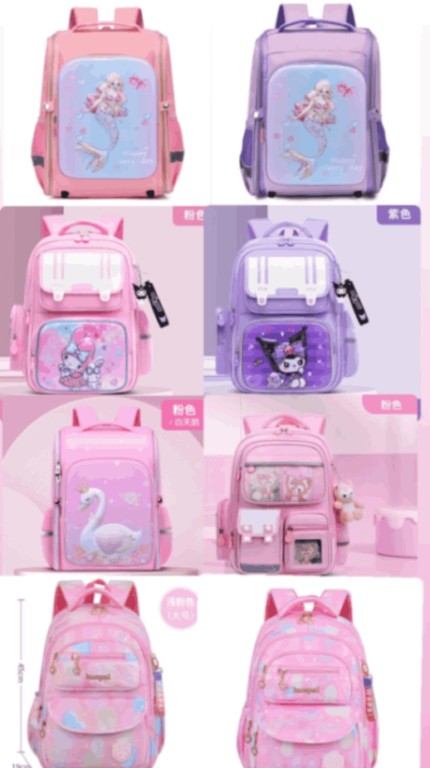 کوله وارداتی دخترانه پارت1